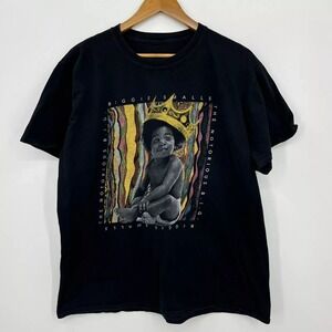 The Notorious BIG T-Shirt‎ Men's Size L Black Biggie Smalls Rap Tee Short Sleeve